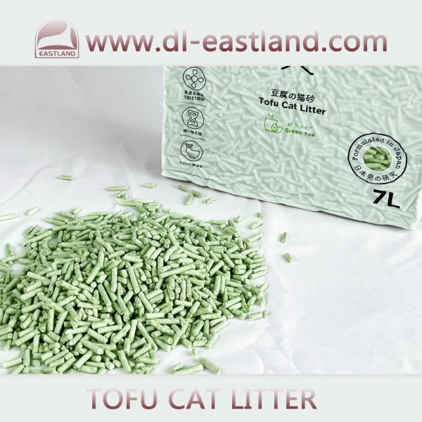 Premium Cat Sand Wholesale Green Tea Scent Clumping Tofu Cat Litter