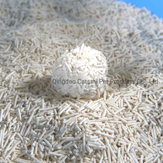 Camada de gato de tofu solúvel em forma de cinto de proteção ambiental de carbono feita em fábrica chinesa de produtos para animais de estimação